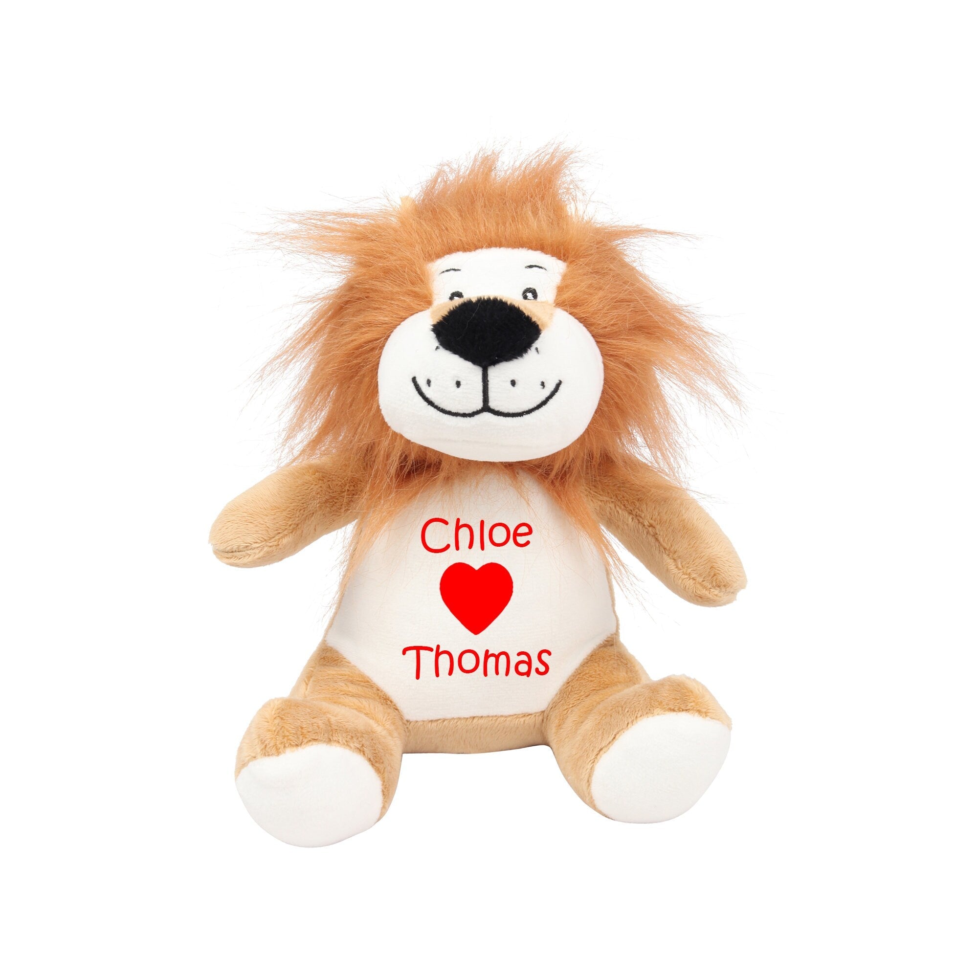 Personalised Valentines Lion Teddy - Chicken Craft Ltd